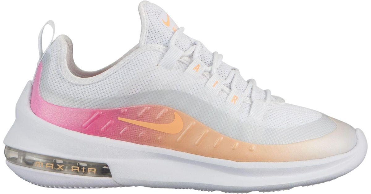 nike air max axis white orange