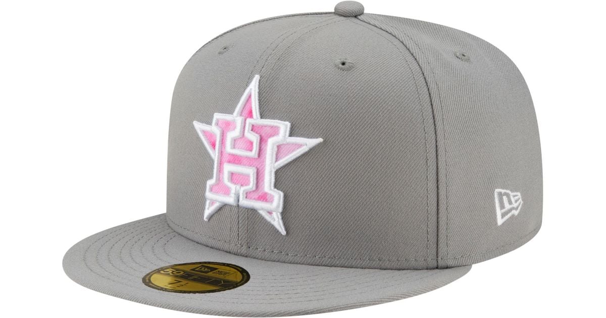 KTZ Mother's Day '22 Houston Astros Grey 59fifty Fitted Hat in Gray for