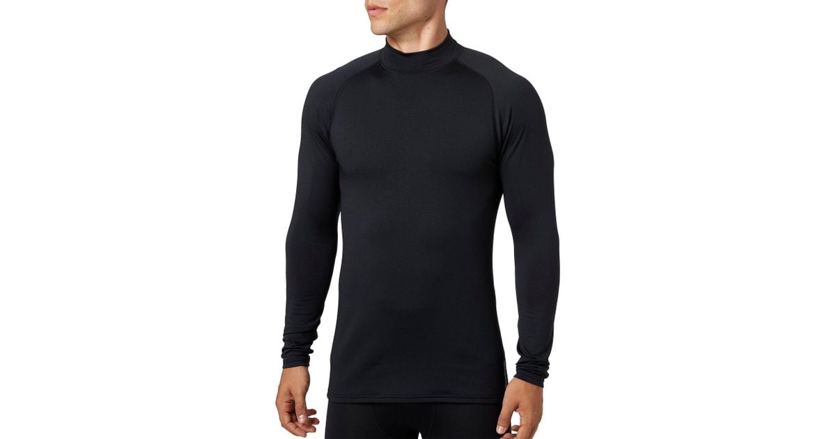 reebok men's cold weather compression crew neck long sleeve shirt