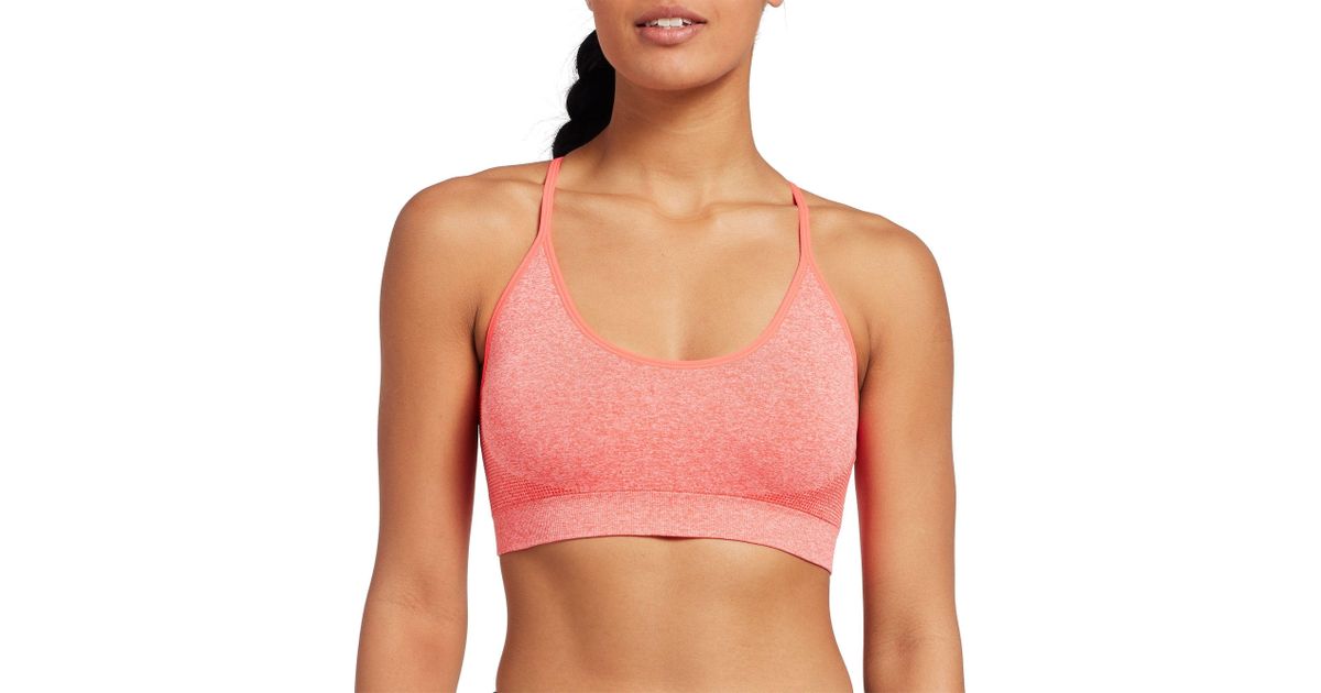reebok strappy cami sports bra