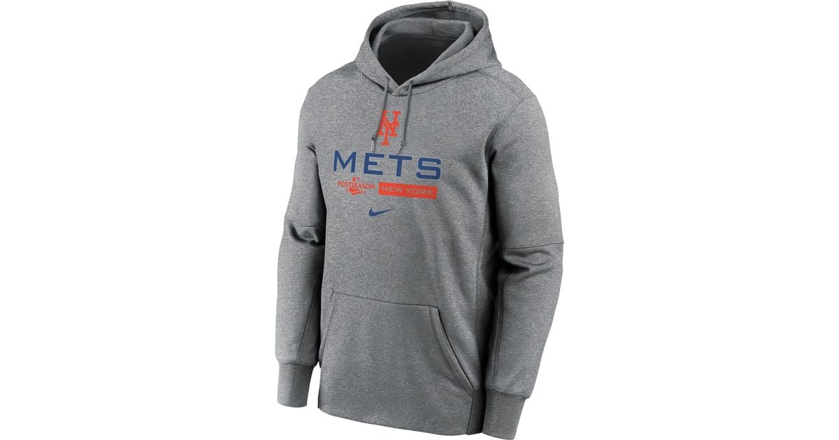 Nike New York Mets 2022 Postseason Participant Authentic Collection Dugout Pullover Hoodie in