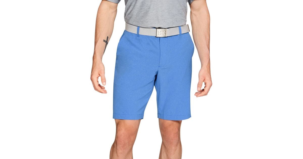 blue under armour golf shorts