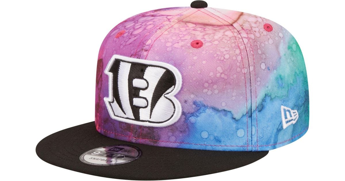 KTZ Cincinnati Bengals Crucial Catch Tie Dye 9fifty Adjustable Hat in