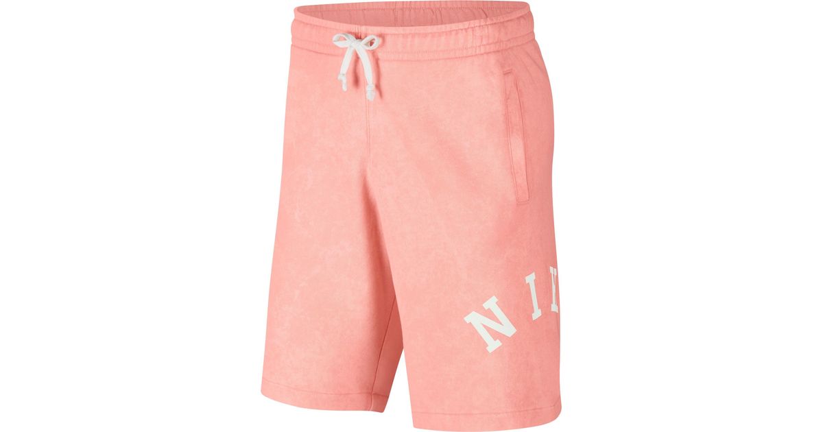 nike men's sportswear french terry wash shorts