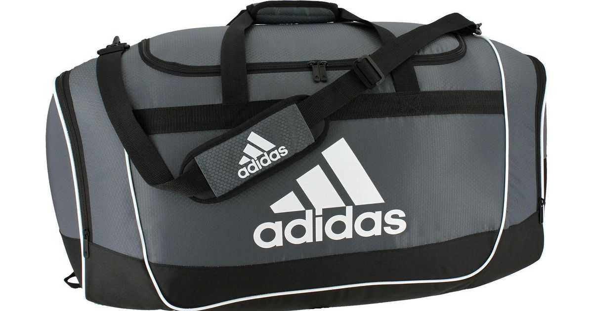 Adidas Black Defender Ii Large Duffle Bag For Men