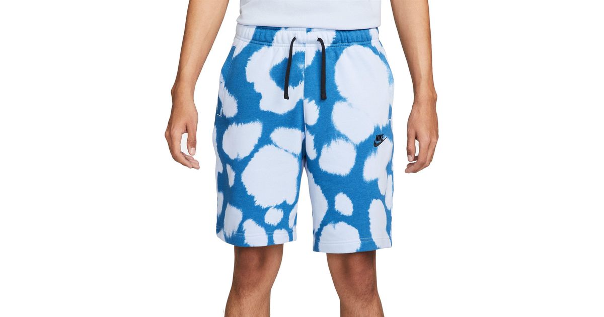 Nike Fleece Sportswear Sport Essentials+ Tie Dye French Terry Shorts in