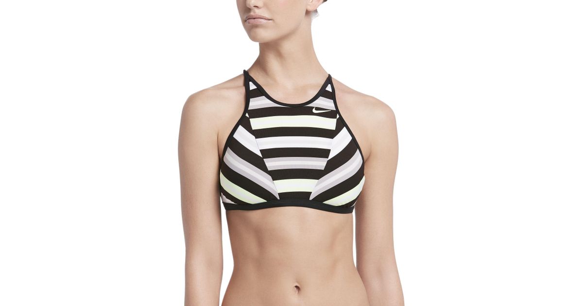 high neck sport bikini top