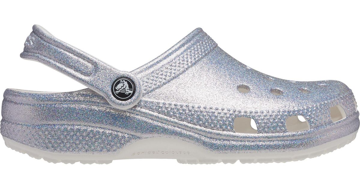 Crocs™ Adult Classic Glitter Clogs in Black Lyst