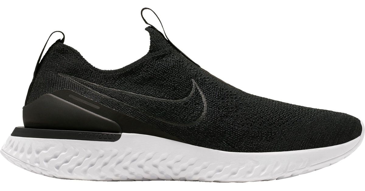 nike epic react black and white