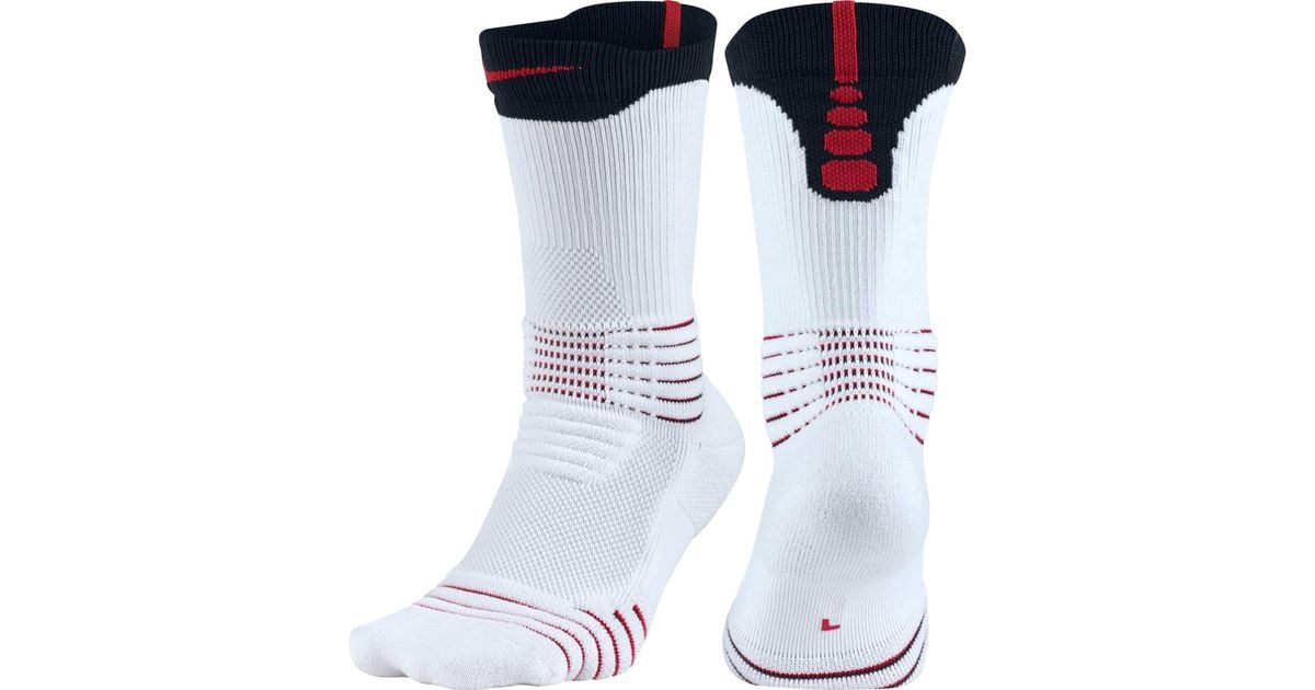 nike elite versatility socks white