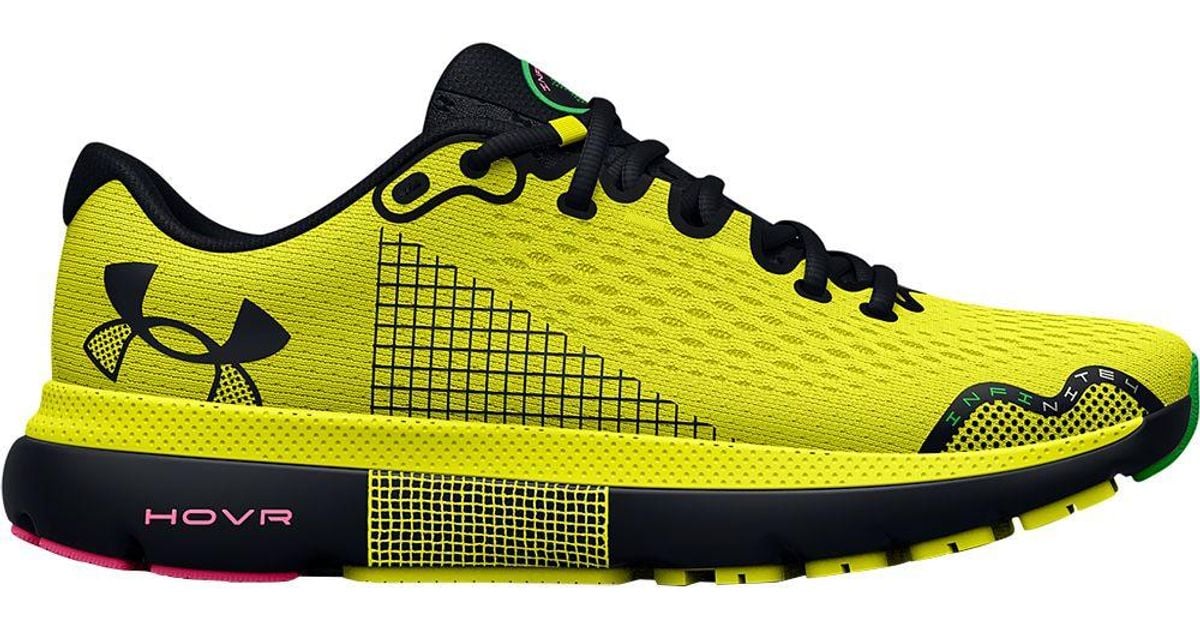 Under Armour Lace Hovr Infinite 4 Running Shoes in Yellow for Men Lyst