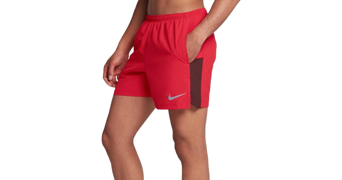 nike challenger shorts red