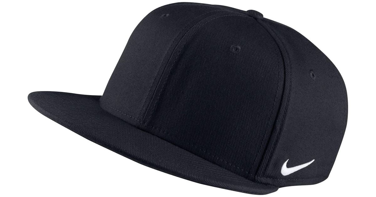 Nike Synthetic True Swoosh Flex Dri-fit Hat in Black for Men | Lyst
