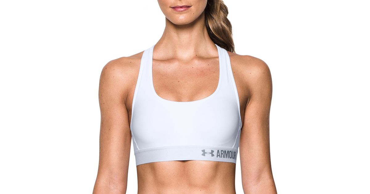 white under armour sports bra