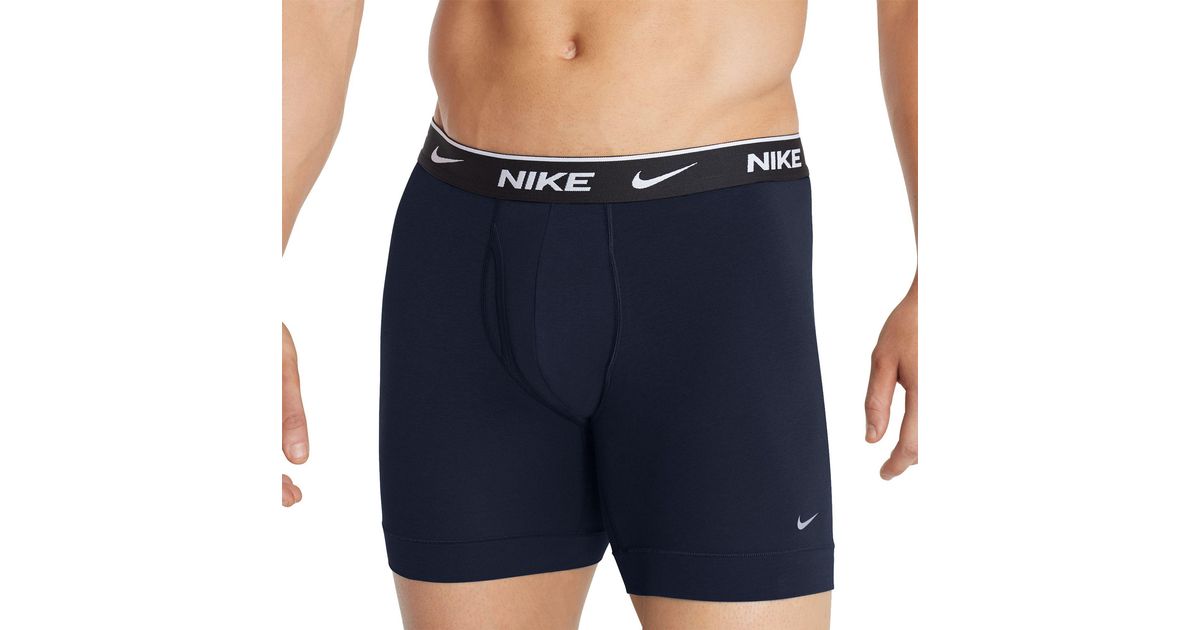 Nike Everyday Cotton Stretch Boxer Briefs 3 Pack in Blue for Men Lyst