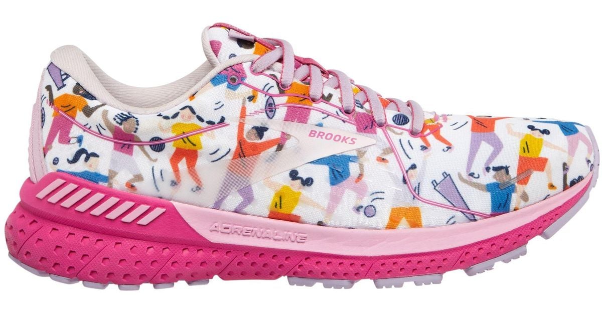 Brooks Empower Her Collection Adrenaline Gts 21 Running Shoes in White