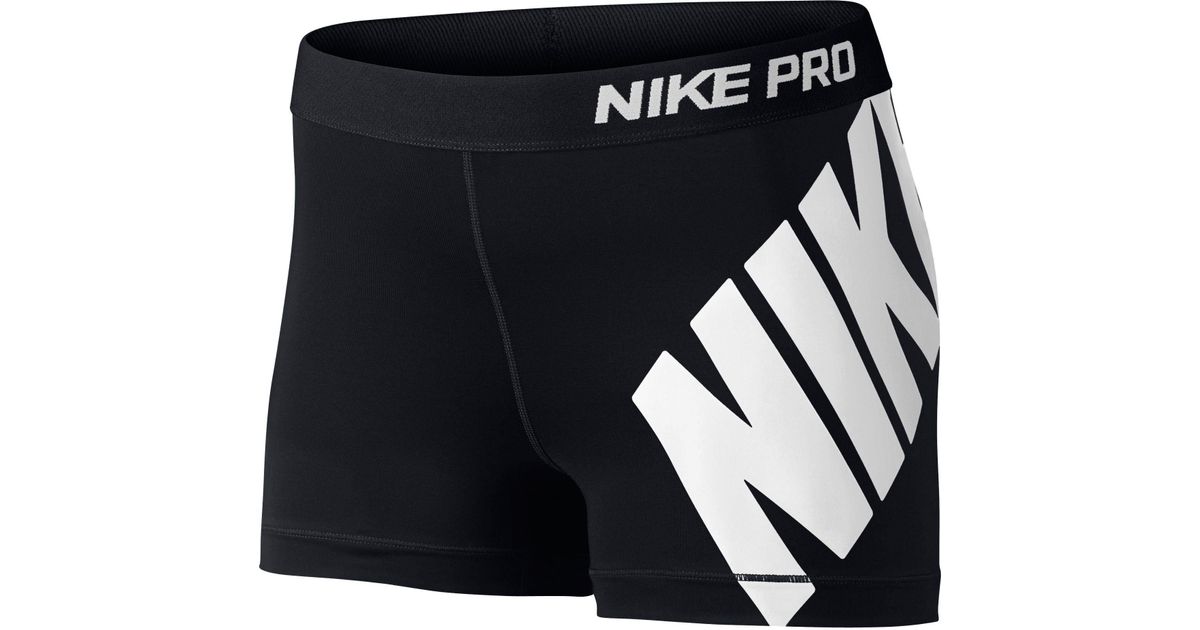 black and white nike pro shorts