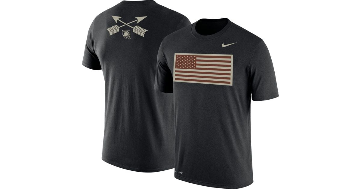 Nike Army West Point Black Knights Rivalry Collection Army Black Dri ...