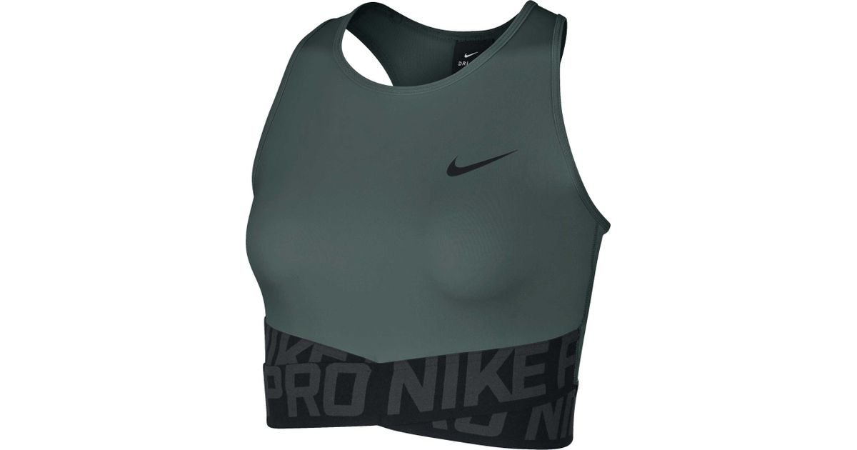 nike women's pro intertwist crop tank top