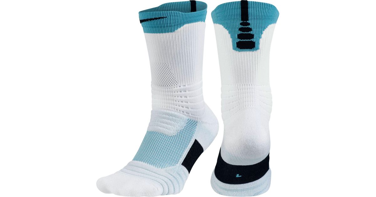 Nike Synthetic Elite Versatility Crew Basketball Socks in Blue for Men ...