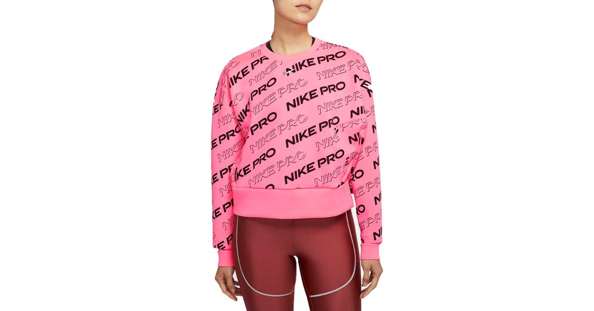 mens pink nike crewneck