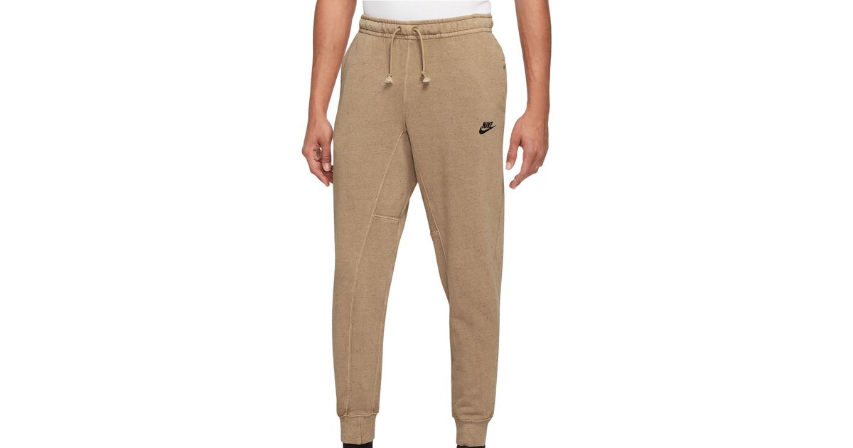 Nike Sportswear Club Fleece+ Revival Brushed Back Pants in Natural for Men | Lyst