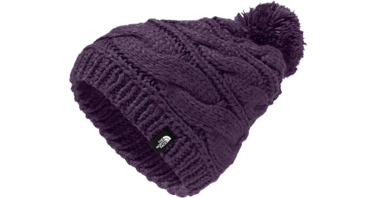 the north face triple cable pom beanie