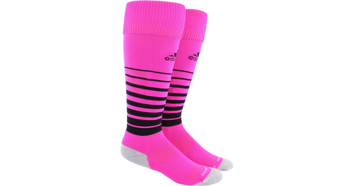 adidas Synthetic Team Speed Soccer Socks in Pink for Men Lyst