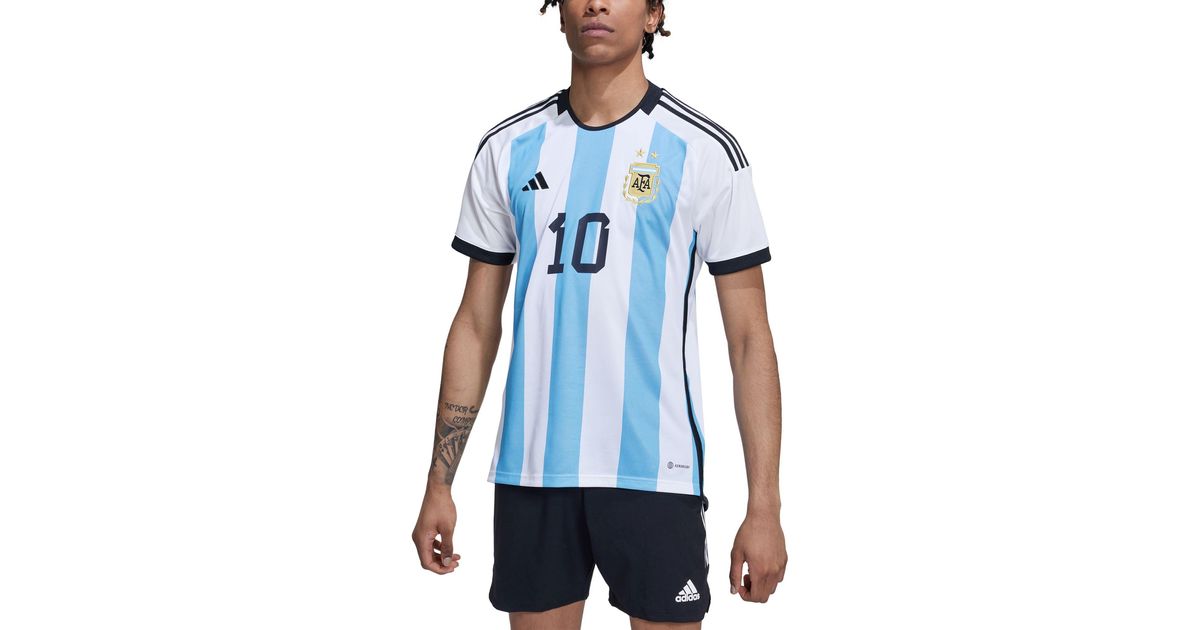 adidas Argentina '22 Lionel Messi #10 Home Replica Jersey in Blue for