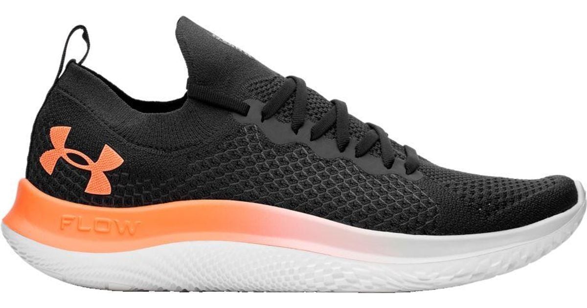 Under Armour Rubber Flow Velociti Running Shoes in Black/Grey/Orange