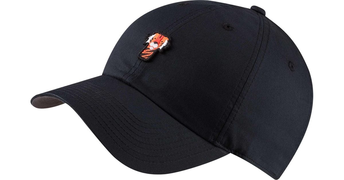black tiger woods hat