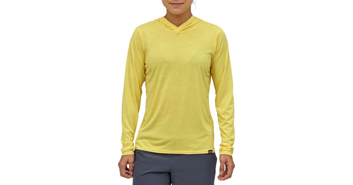Patagonia Capilene Cool Daily Hoodie in Yellow - Lyst