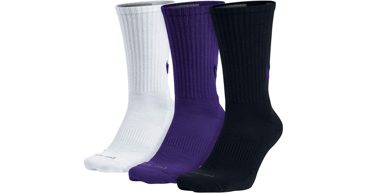 purple nike crew socks