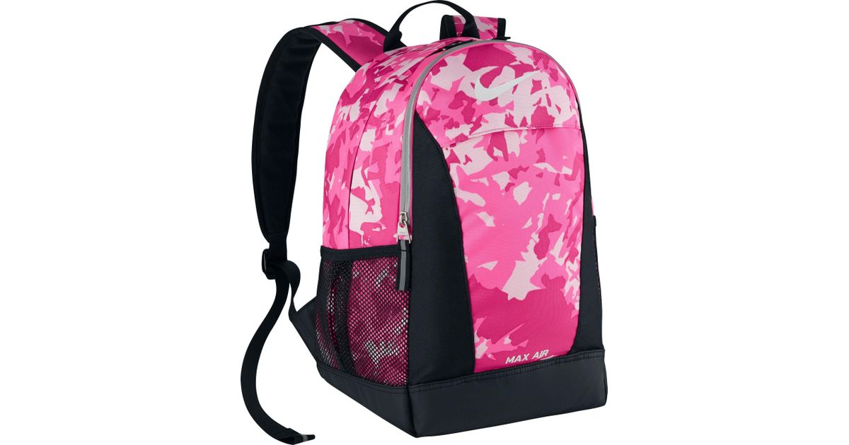 pink nike max air backpack