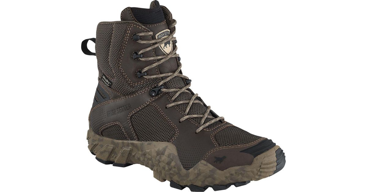 Irish Setter Vaprtrek 8'' Waterproof Leather Sidezip Hunting Boots in