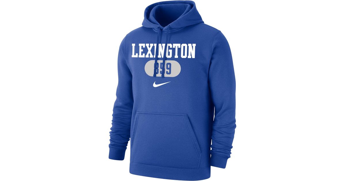 Nike Kentucky Wildcats Blue Lexington 859 Area Code Club Fleece