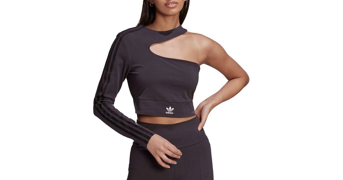 adidas Isc 80s Crop Top in Carbon (Black) | Lyst