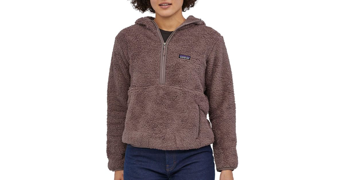 women's los gatos hooded fleece pullover hazy purple