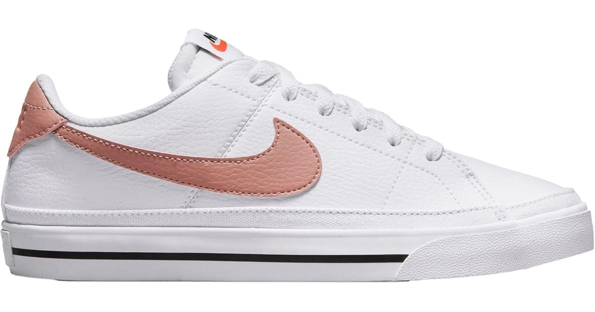 Nike Court Legacy Shoes in White/Rose (White) Lyst Nike Court Legacy Shoes in White/Rose (White) Lyst