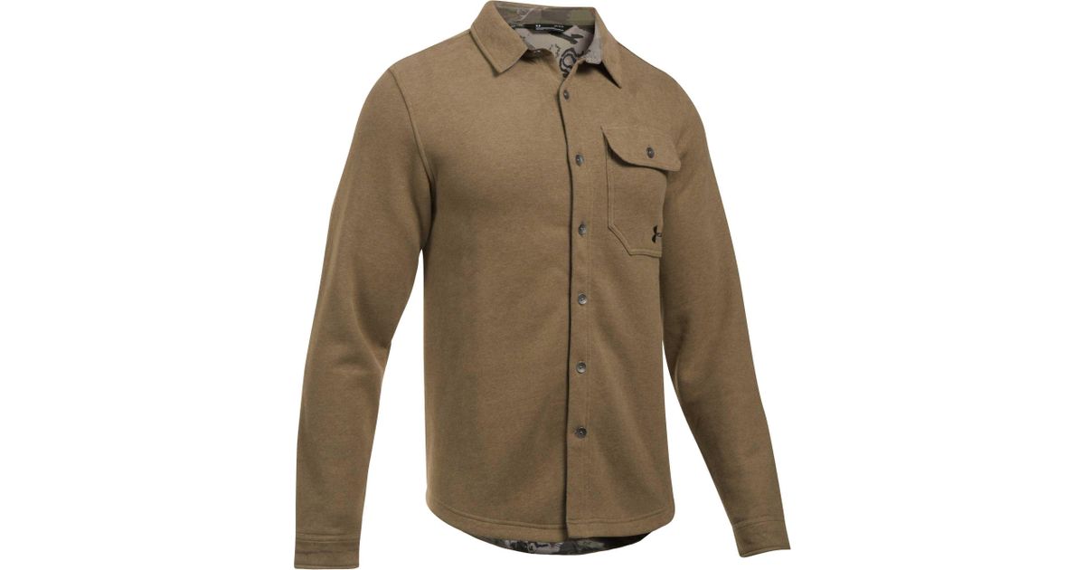 men's button up fleece jacket