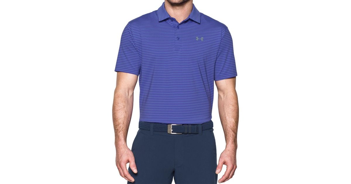 under armour purple polo