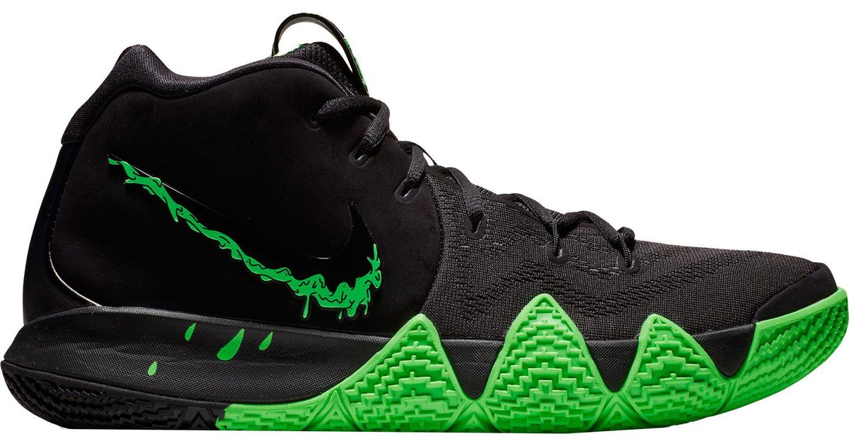 Nike Suede Kyrie 4 Basketball Shoes in Black/Green (Green) for Men | Lyst