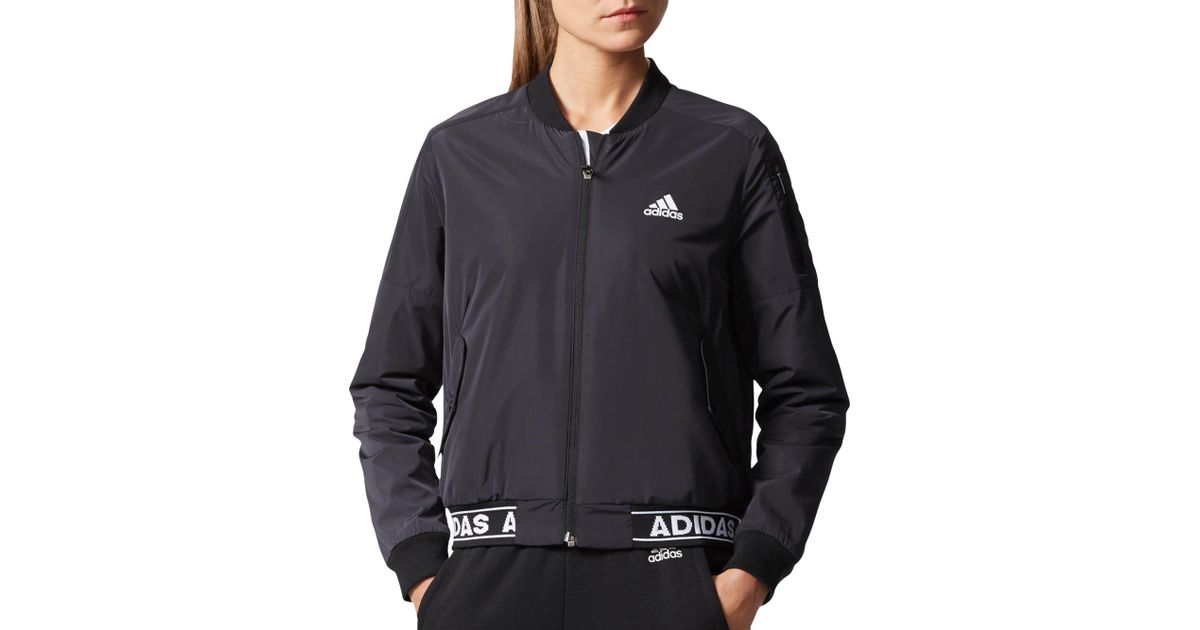 adidas women's modern varsity woven jacket