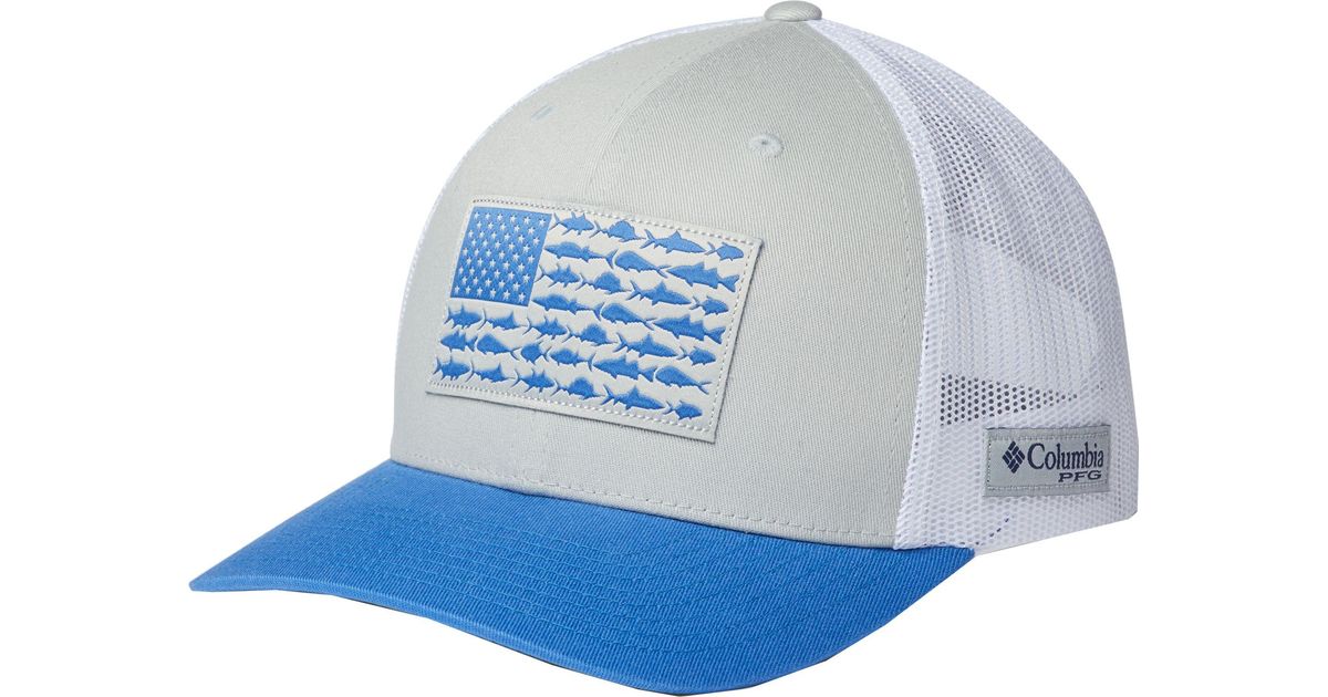 columbia fish flag snapback