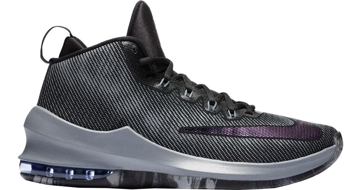 nike men's air max infuriate mid premium basketball shoes