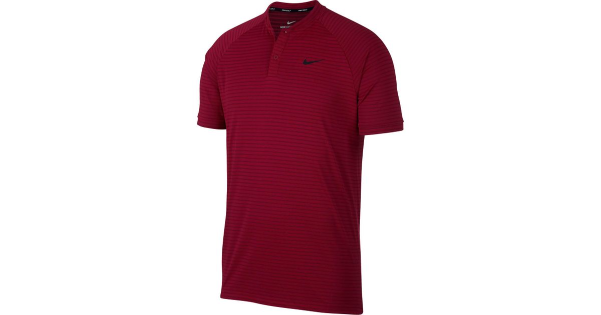 nike red golf polo