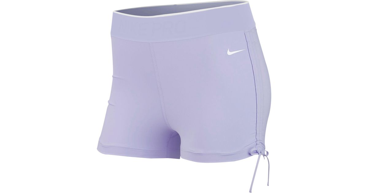 purple nike pros shorts