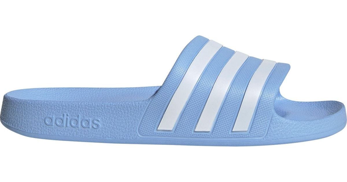 adidas adilette aqua slides blue