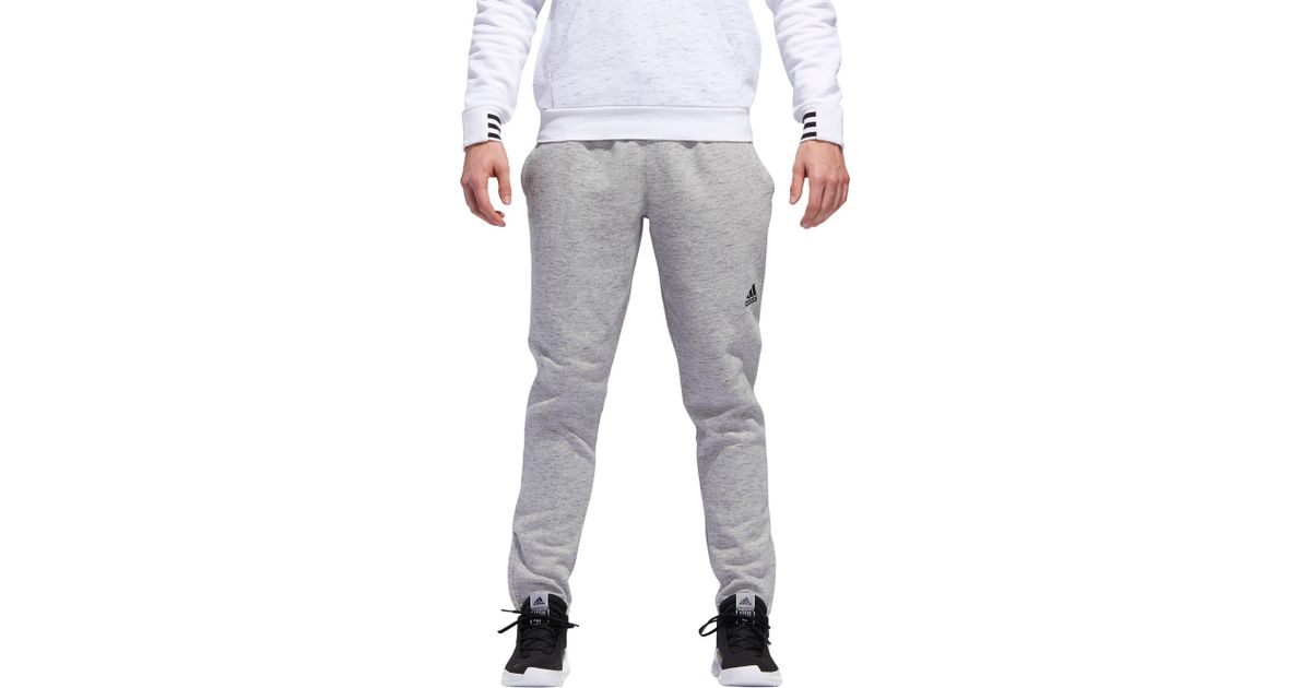 adidas men's post game fleece tapered pants