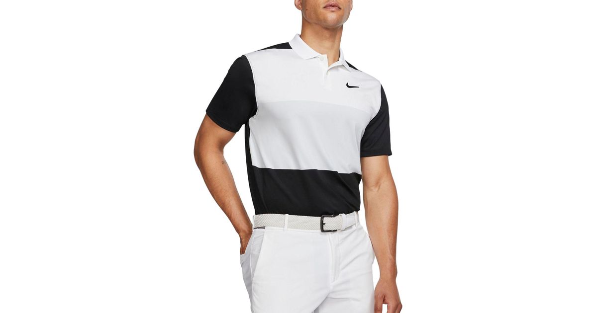 nike men's vapor color block golf polo